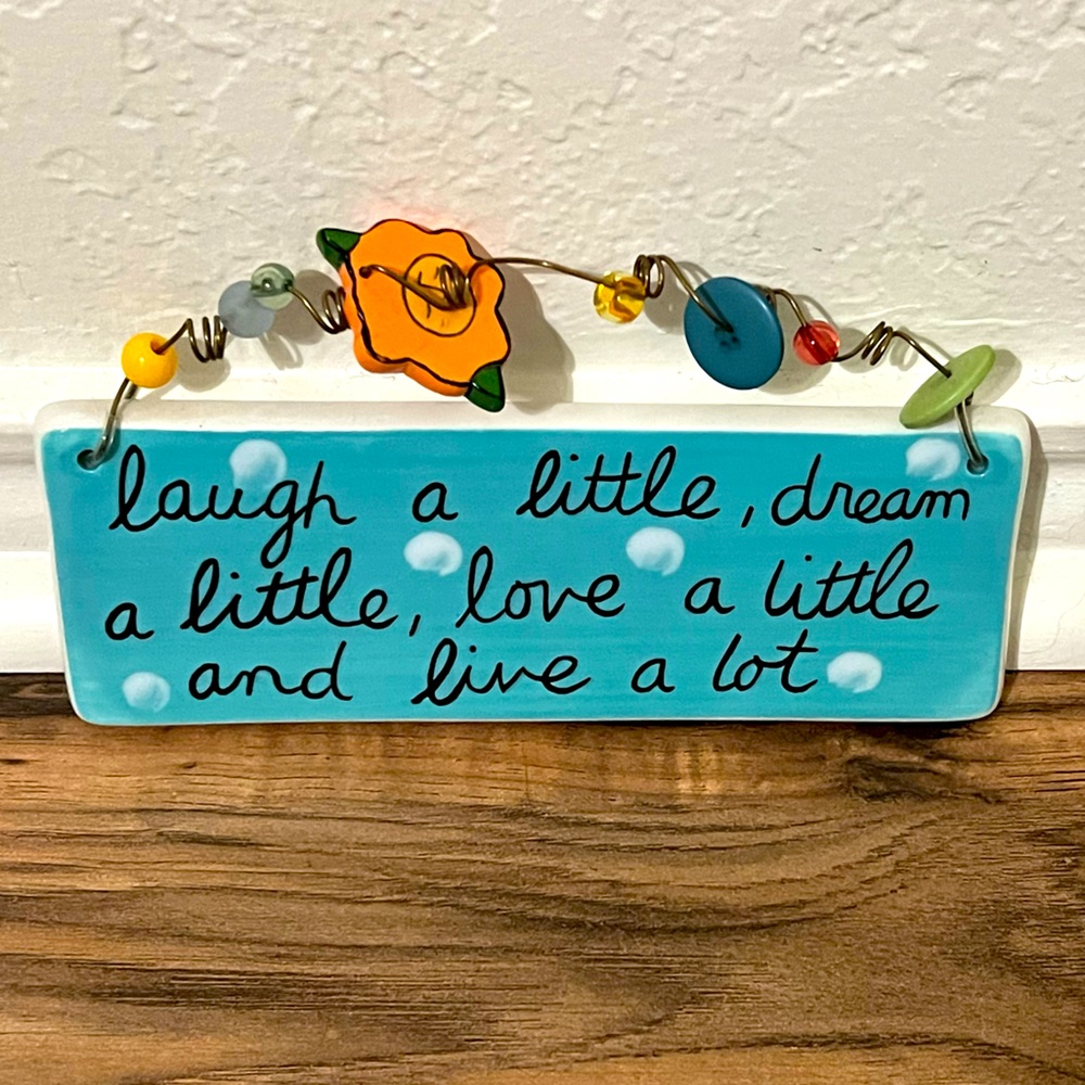 Light Blue Motivational Quote Wall Decor ⭐️